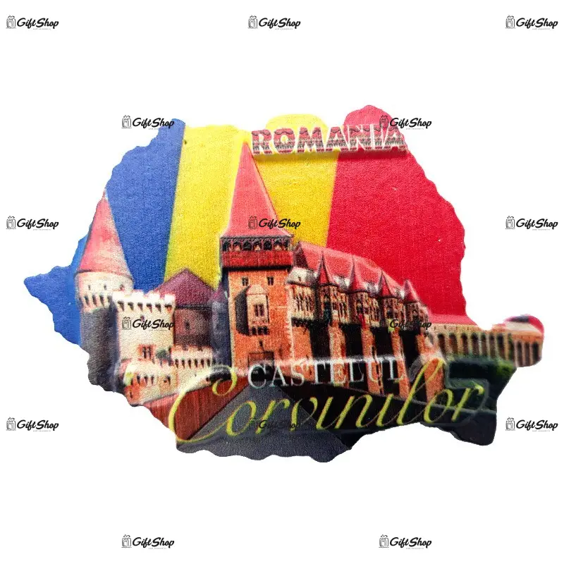 Magnet harta - castelul corvinilor.